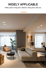 LED Embedded Downlight Ceiling Constant Current Drive Round Ultra-Thin Home Kitchen Bedroom Living Room Panel Spotlight Lighting