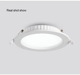 LED Embedded Downlight Ceiling Constant Current Drive Round Ultra-Thin Home Kitchen Bedroom Living Room Panel Spotlight Lighting