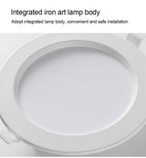LED Embedded Downlight Ceiling Constant Current Drive Round Ultra-Thin Home Kitchen Bedroom Living Room Panel Spotlight Lighting