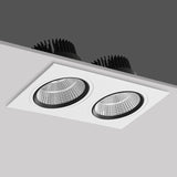 Square Dimmable led downlight lamp 7W 9W 12W 15W  cob led spot 220V / 110V ceiling recessed downlights square led panel light