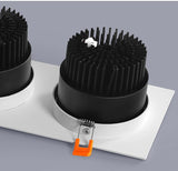 Square Dimmable led downlight lamp 7W 9W 12W 15W  cob led spot 220V / 110V ceiling recessed downlights square led panel light