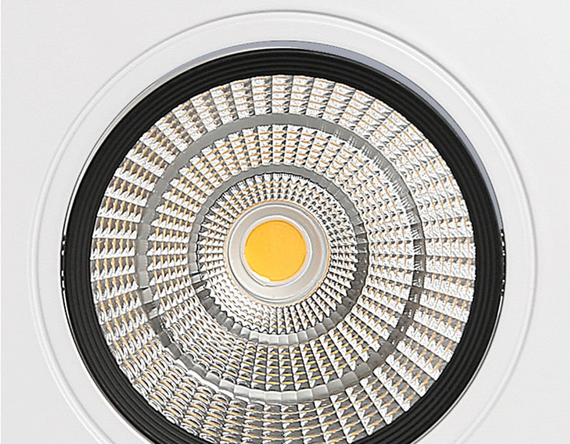 Square Dimmable led downlight lamp 7W 9W 12W 15W  cob led spot 220V / 110V ceiling recessed downlights square led panel light