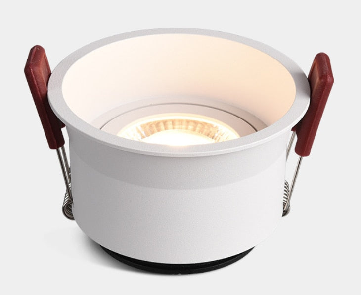 Angle Adjustable Deep Anti-Glare LED COB Recessed Downlight 9W 12W 15W 20W Round White LED Ceiling Spot Light Pic Background