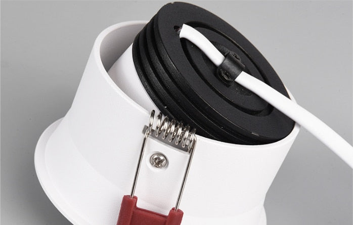 Angle Adjustable Deep Anti-Glare LED COB Recessed Downlight 9W 12W 15W 20W Round White LED Ceiling Spot Light Pic Background