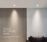 Angle Adjustable Deep Anti-Glare LED COB Recessed Downlight 9W 12W 15W 20W Round White LED Ceiling Spot Light Pic Background