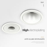 Led Downlight 7W 12W 15W Recessed Round LED Ceiling Lamp AC220V 110V LED Spot Light Indoor Lighting Warm White Cold White