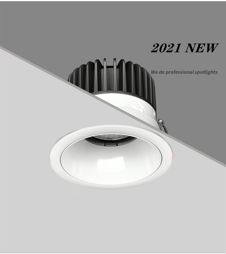 Led Downlight 7W 12W 15W Recessed Round LED Ceiling Lamp AC220V 110V LED Spot Light Indoor Lighting Warm White Cold White