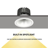 Led Downlight 7W 12W 15W Recessed Round LED Ceiling Lamp AC220V 110V LED Spot Light Indoor Lighting Warm White Cold White