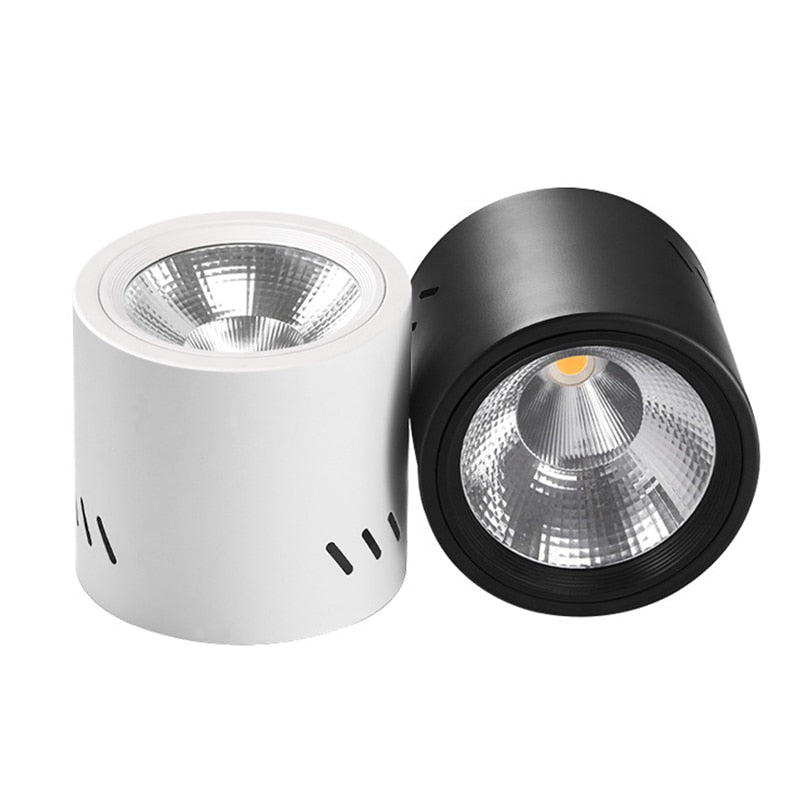 Surface Mounted Round LED COB Downlight 10W 15W 18W 24W Dimming AC 85-265v Ceiling Lamp Spotlight 40° For Shopping Mall Lighting