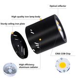 Surface Mounted Round LED COB Downlight 10W 15W 18W 24W Dimming AC 85-265v Ceiling Lamp Spotlight 40° For Shopping Mall Lighting