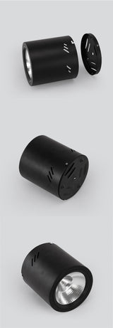 Surface Mounted Round LED COB Downlight 10W 15W 18W 24W Dimming AC 85-265v Ceiling Lamp Spotlight 40° For Shopping Mall Lighting