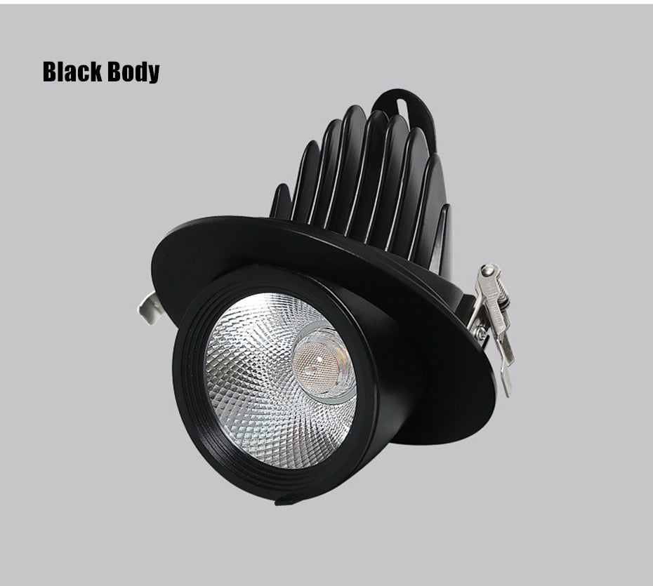 Recessed LED Downlight Ceiling Light 360° Rotating Spotlight Dimmable Led Lamp Suitable For Indoor Lighting In Dining Living Room