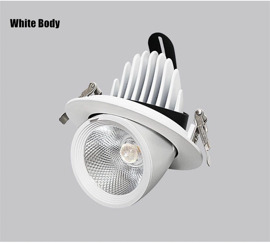 Recessed LED Downlight Ceiling Light 360° Rotating Spotlight Dimmable Led Lamp Suitable For Indoor Lighting In Dining Living Room
