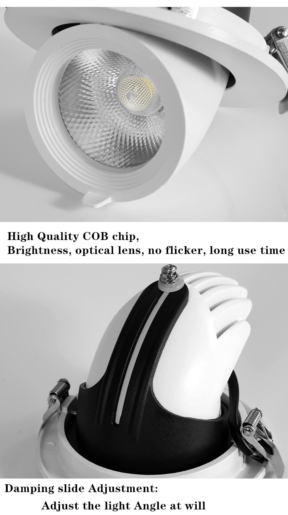 Recessed LED Downlight Ceiling Light 360° Rotating Spotlight Dimmable Led Lamp Suitable For Indoor Lighting In Dining Living Room