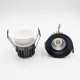 Dimmable LED COB Spotlight Ceiling Lamp AC85-265V 7W 12W 15W 18w Aluminum Recessed Downlights Round