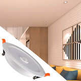 Panel Lights Human Body Sensor Downlight 12W AC85-265V LED Ceiling Light Recessed Lamp Pure White