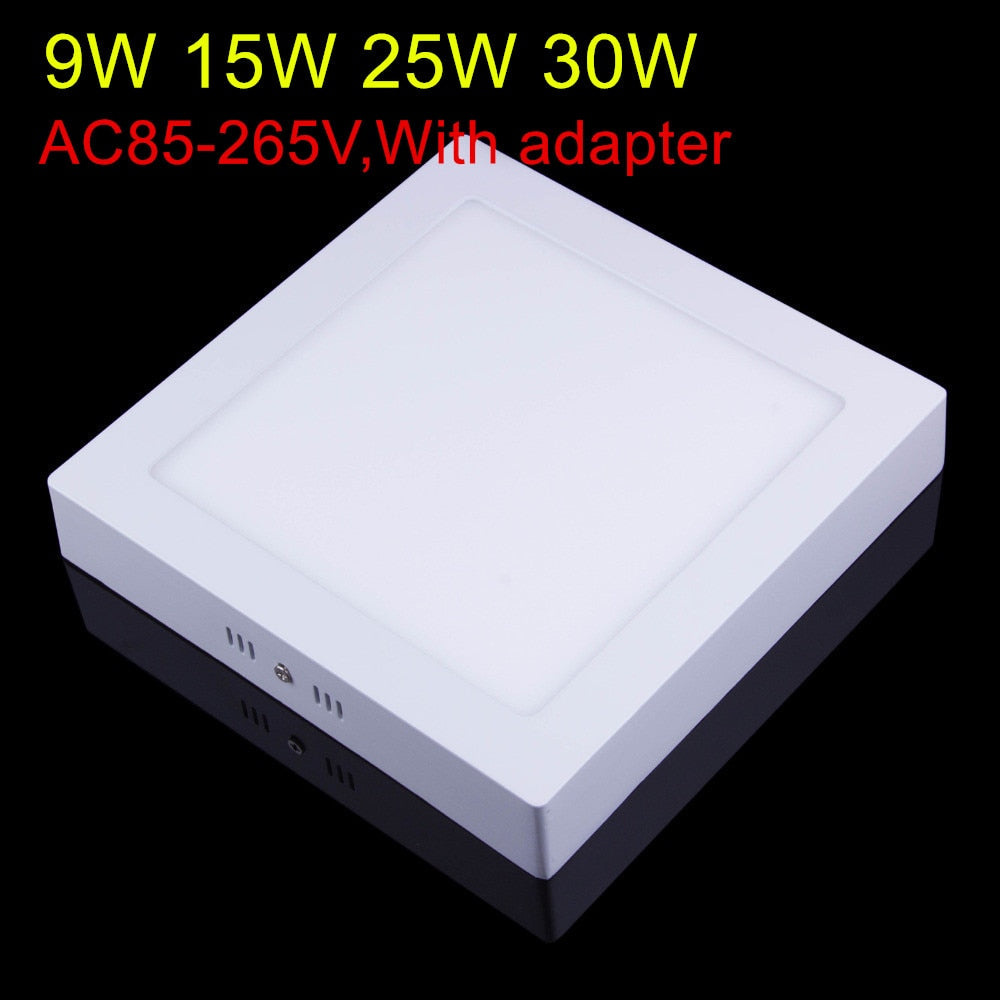 Ceiling Surface Mounted led Downlight Square Panel light Ultra thin Ceiling Lamp Kitchen Room light 9w 15w 25w 30w Dimmable