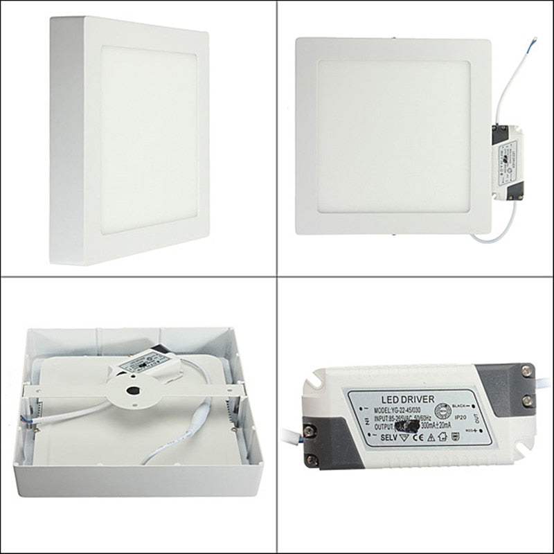 Ceiling Surface Mounted led Downlight Square Panel light Ultra thin Ceiling Lamp Kitchen Room light 9w 15w 25w 30w Dimmable