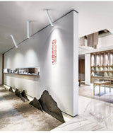 Black/White Long Tube Led Downlight 12W Recessed LED Spotlight Angle Rotatable Ceiling Light Indoor Lighting For Kitchen Bedroom