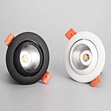 Dimmable Recessed Anti Glare COB LED Downlights 9W 12W 15W LED Ceiling Spot lights AC85~265V Background Lamps Indoor Lighting