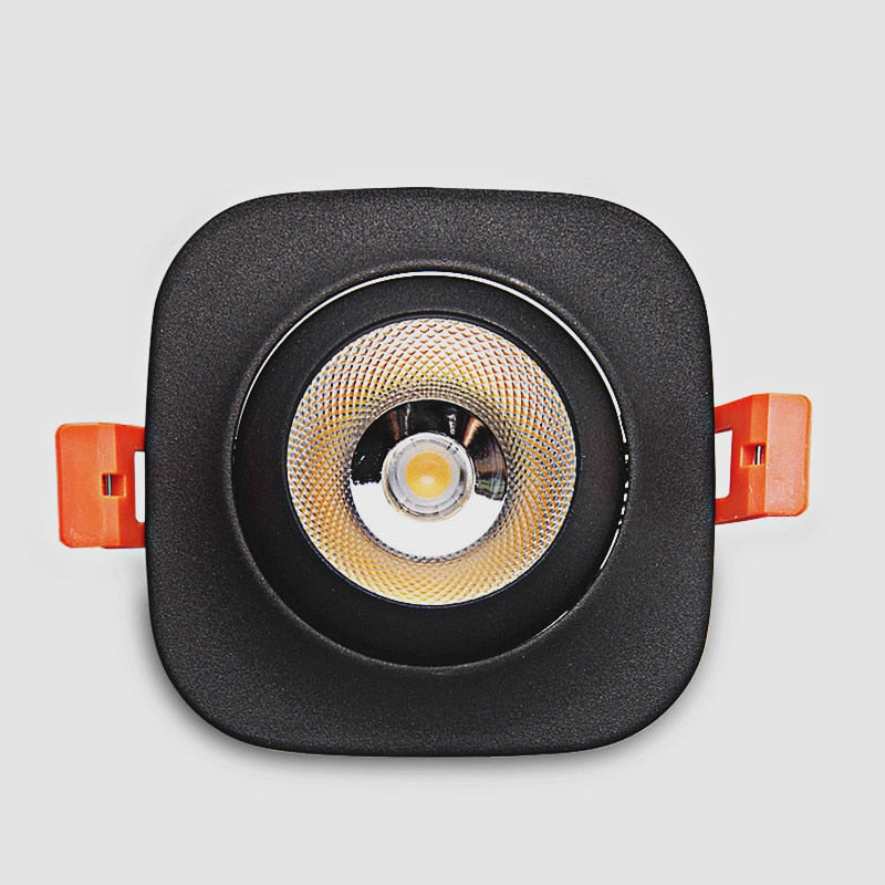 Dimmable Recessed Anti Glare COB LED Downlights 9W 12W 15W LED Ceiling Spot lights AC85~265V Background Lamps Indoor Lighting