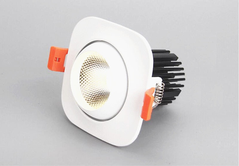 Dimmable Recessed Anti Glare COB LED Downlights 9W 12W 15W LED Ceiling Spot lights AC85~265V Background Lamps Indoor Lighting