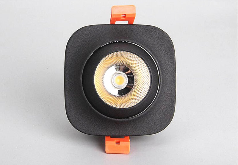 Dimmable Recessed Anti Glare COB LED Downlights 9W 12W 15W LED Ceiling Spot lights AC85~265V Background Lamps Indoor Lighting