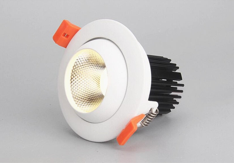 Dimmable Recessed Anti Glare COB LED Downlights 9W 12W 15W LED Ceiling Spot lights AC85~265V Background Lamps Indoor Lighting