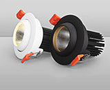 Dimmable Recessed Anti Glare COB LED Downlights 9W 12W 15W LED Ceiling Spot lights AC85~265V Background Lamps Indoor Lighting