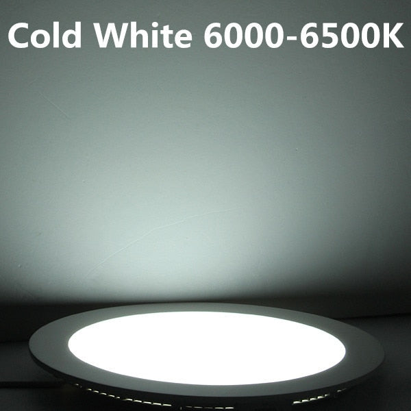 Ultrathin LED panel light 6W 9W 12W 15W 25W LED Downlight / Round Panel Light