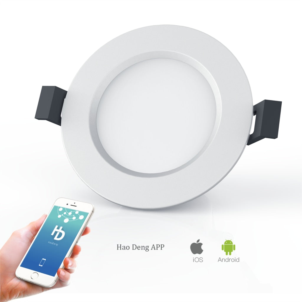 Bluetooth LED Downlight Dimming Smart APP Control Embedded Indoor Lamp for Home Lighting 5W 9W 15W RGBCCT