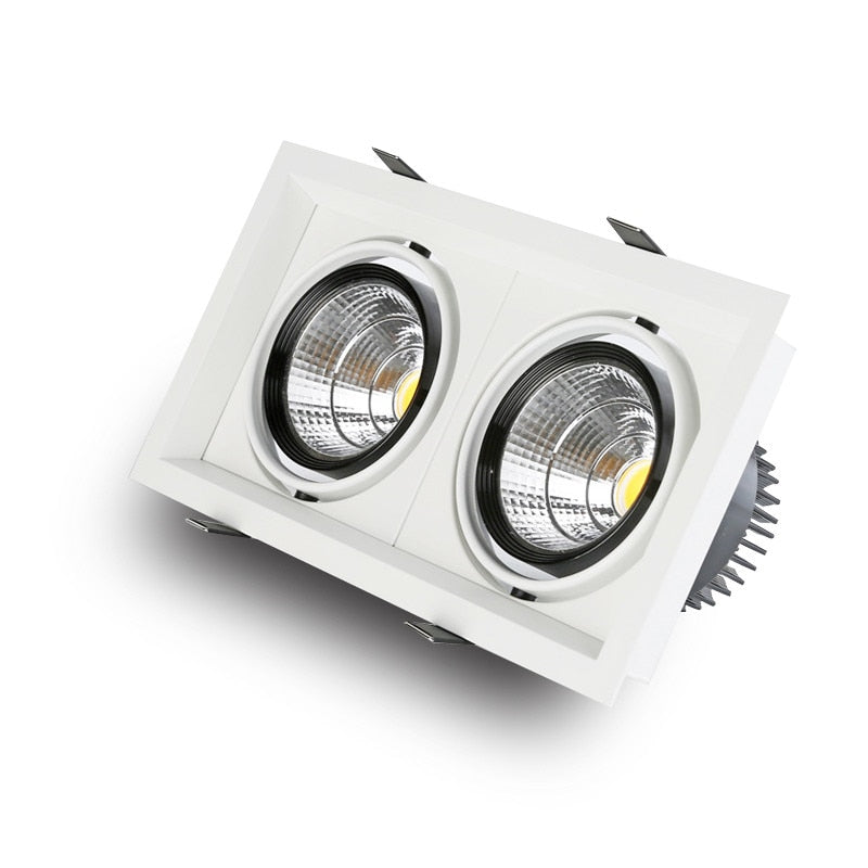 Double Dimmable Led downlight light Ceiling Spot Light 10w 20W 30W AC85-265V ceiling recessed Lights Indoor Lighting