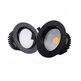 QIUBOSS Recessed LED Downlights Dimmable for Living Room 220V LED Spotlights LED Ceiling Lamps 7W 15W Lighting Light for Bedroom 3000K