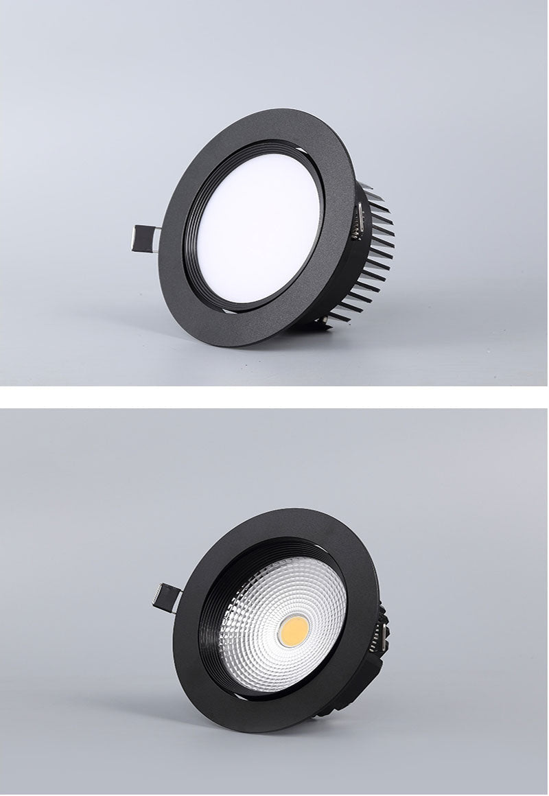 QIUBOSS Recessed LED Downlights Dimmable for Living Room 220V LED Spotlights LED Ceiling Lamps 7W 15W Lighting Light for Bedroom 3000K