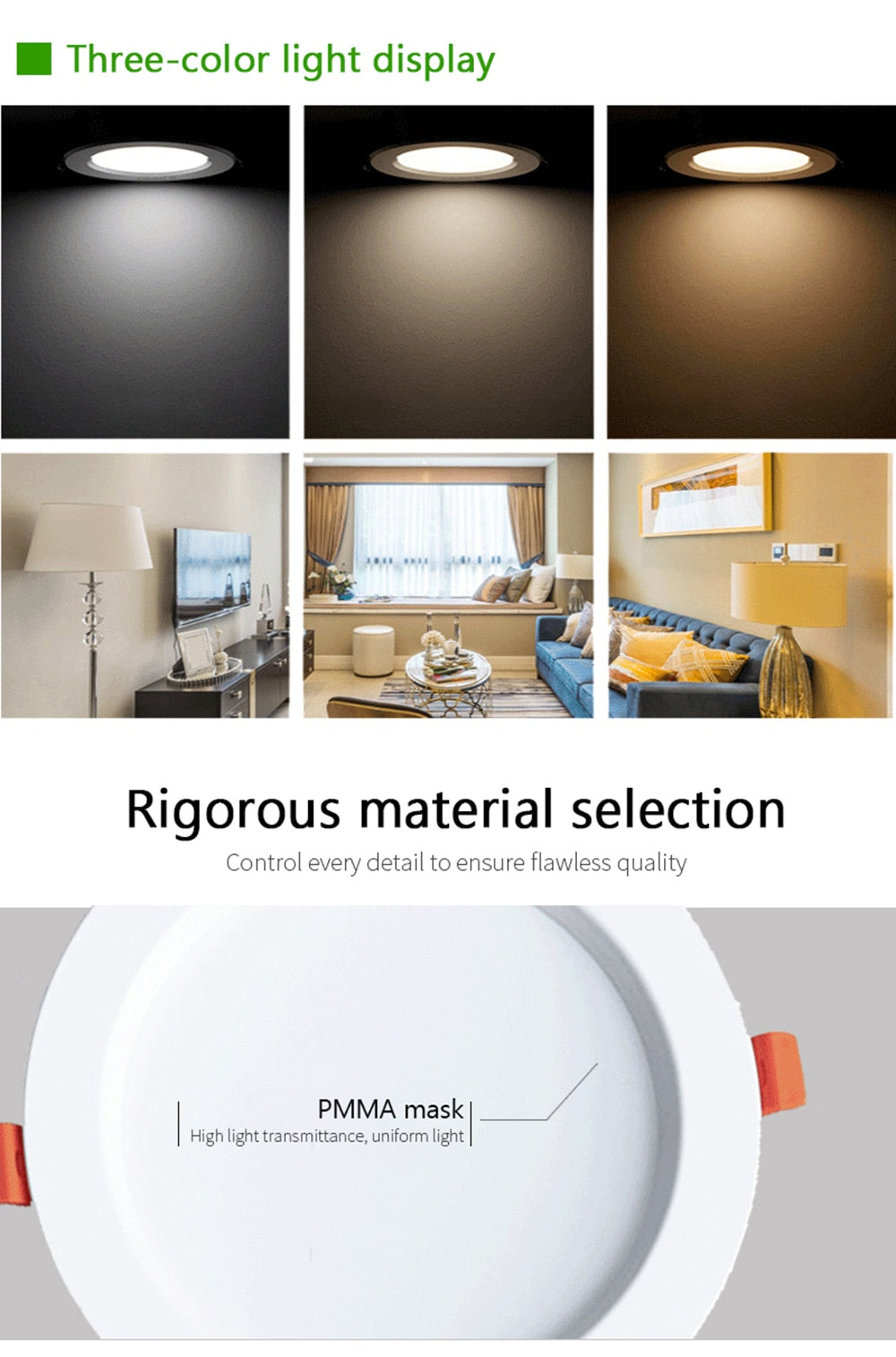 Tuya Zigbee 3.0 Smart LED Downlight Ceiling Light 10W 4inch Dimmable Compatible Alexa Echo Plus Google Home SmartThings Mqt