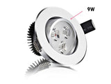 Bright Recessed LED Dimmable Downlight COB 9W 12W 15W 21W LED Spot light decoration Ceiling Lamp AC/DC12V 50PCS/lot