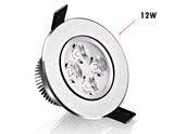 Bright Recessed LED Dimmable Downlight COB 9W 12W 15W 21W LED Spot light decoration Ceiling Lamp AC/DC12V 50PCS/lot