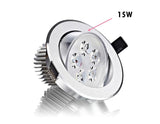 Bright Recessed LED Dimmable Downlight COB 9W 12W 15W 21W LED Spot light decoration Ceiling Lamp AC/DC12V 50PCS/lot