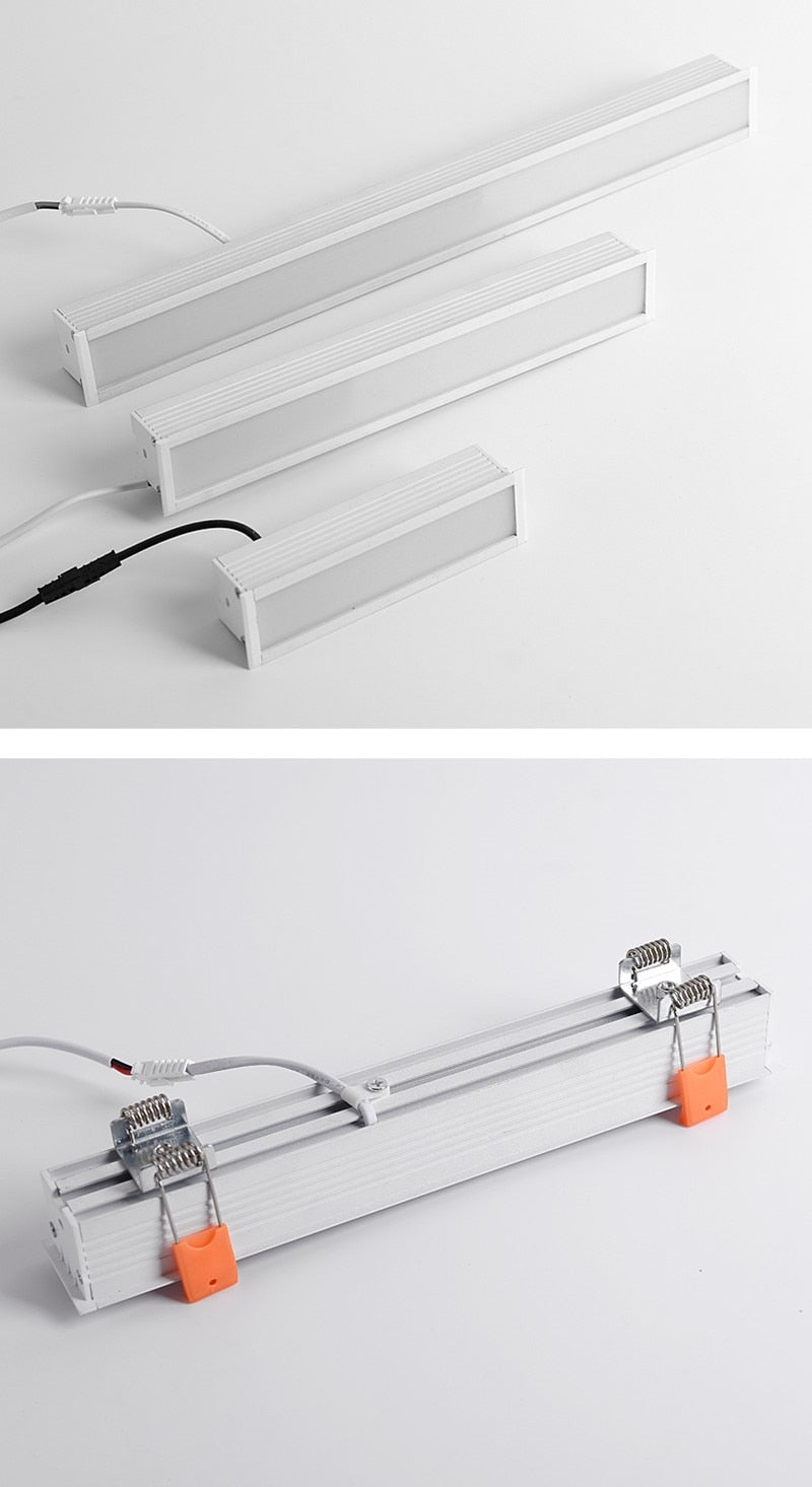 Recessed Strip CREE LED Ceiling Lights 10W/20W/30W COB LED Downlights AC85~265V LED Strip lamp Indoor Lighting