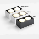 DBF Angle Adjustable 1 / 2 Heads Surface Mounted Downlight Holder with GX5.3 Bulb for Living room Bedroom TV Background Indoor Spot