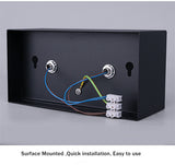 DBF Angle Adjustable 1 / 2 Heads Surface Mounted Downlight Holder with GX5.3 Bulb for Living room Bedroom TV Background Indoor Spot