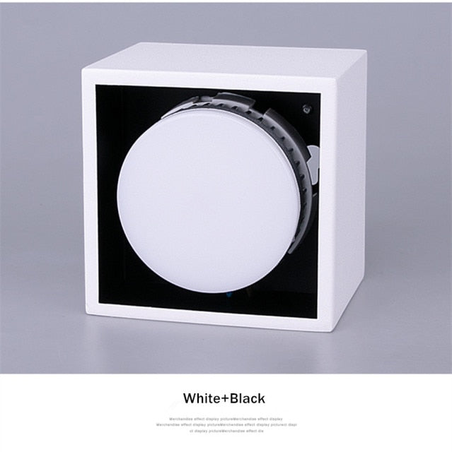 DBF Angle Adjustable 1 / 2 Heads Surface Mounted Downlight Holder with GX5.3 Bulb for Living room Bedroom TV Background Indoor Spot