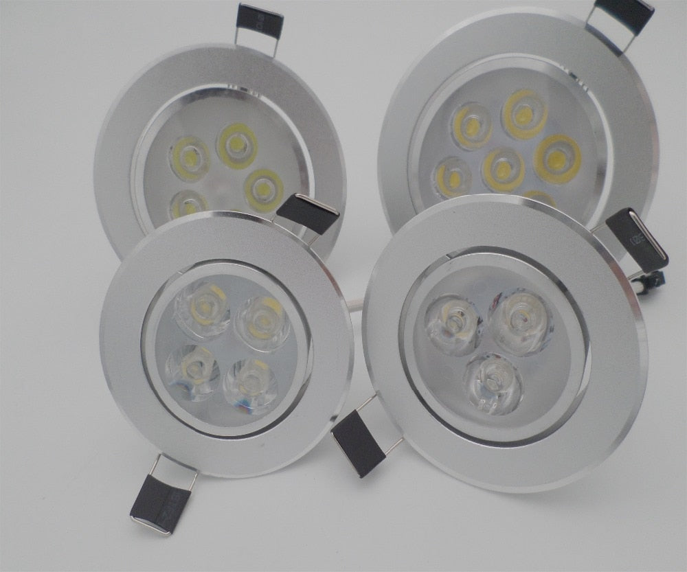 Bright Recessed LED Dimmable Downlight COB 9W 12W 15W 21W LED Spot light decoration Ceiling Lamp 50PCS/lot AC 110V 220V 85-265V