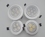 Bright Recessed LED Dimmable Downlight COB 9W 12W 15W 21W LED Spot light decoration Ceiling Lamp 50PCS/lot AC 110V 220V 85-265V