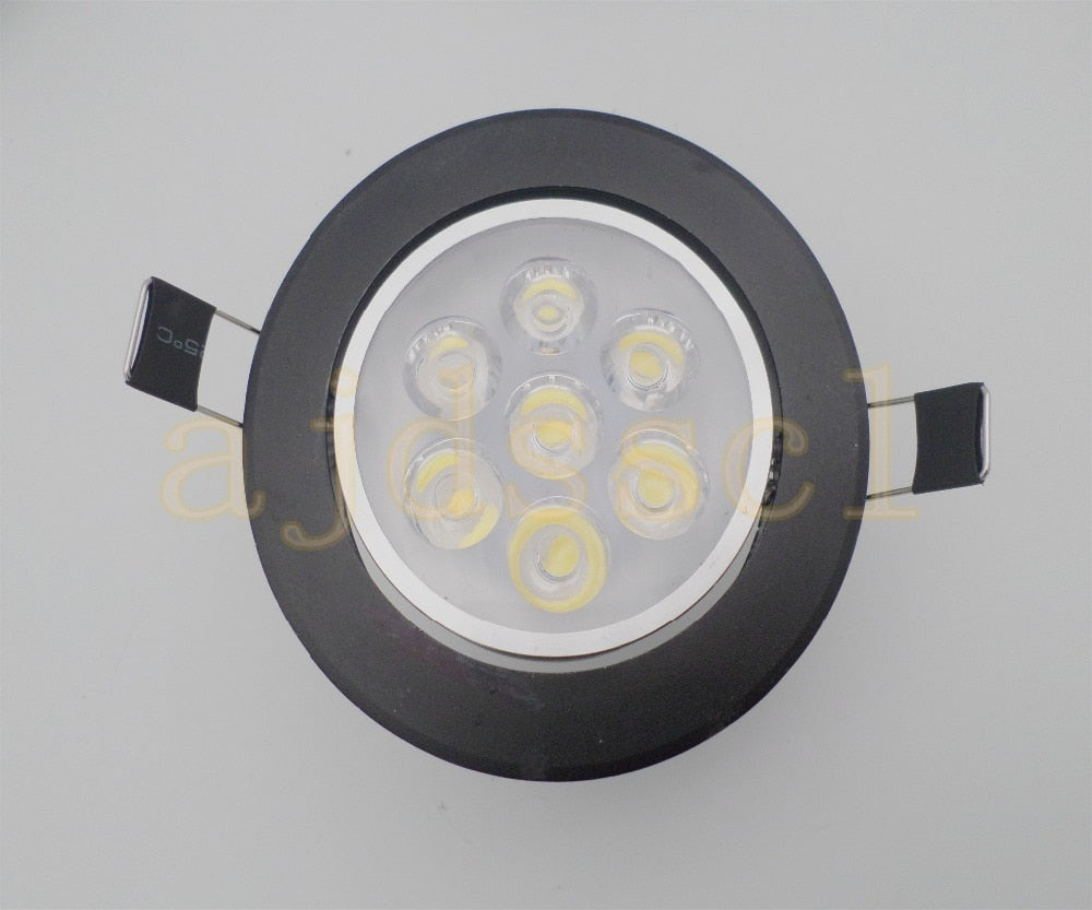 Bright Recessed LED Dimmable Downlight COB 9W 12W 15W 21W LED Spot light decoration Ceiling Lamp 50PCS/lot AC 110V 220V 85-265V
