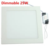 Dimmable Ultra thin design 3W / 6W / 9W / 12W / 15W /25w LED ceiling recessed grid downlight / slim square panel light