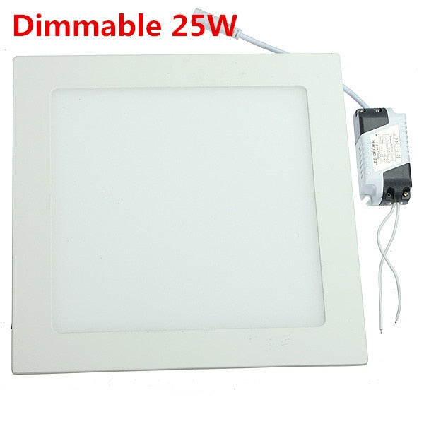 Dimmable Ultra thin design 3W / 6W / 9W / 12W / 15W /25w LED ceiling recessed grid downlight / slim square panel light