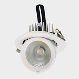 Dimmable Embedded Retractable LED Downlights 10W 20W 30W AC85-265V Adjustable 360° COB LED Ceiling Spot Lights Indoor Lighting