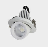 Dimmable Embedded Retractable LED Downlights 10W 20W 30W AC85-265V Adjustable 360° COB LED Ceiling Spot Lights Indoor Lighting