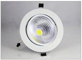 Super Bright Recessed LED Dimmable Downlight COB 3W 5W 7W 12W LED Spot light LED decoration 50PCS/lot Ceiling Lamp AC/DC 12V